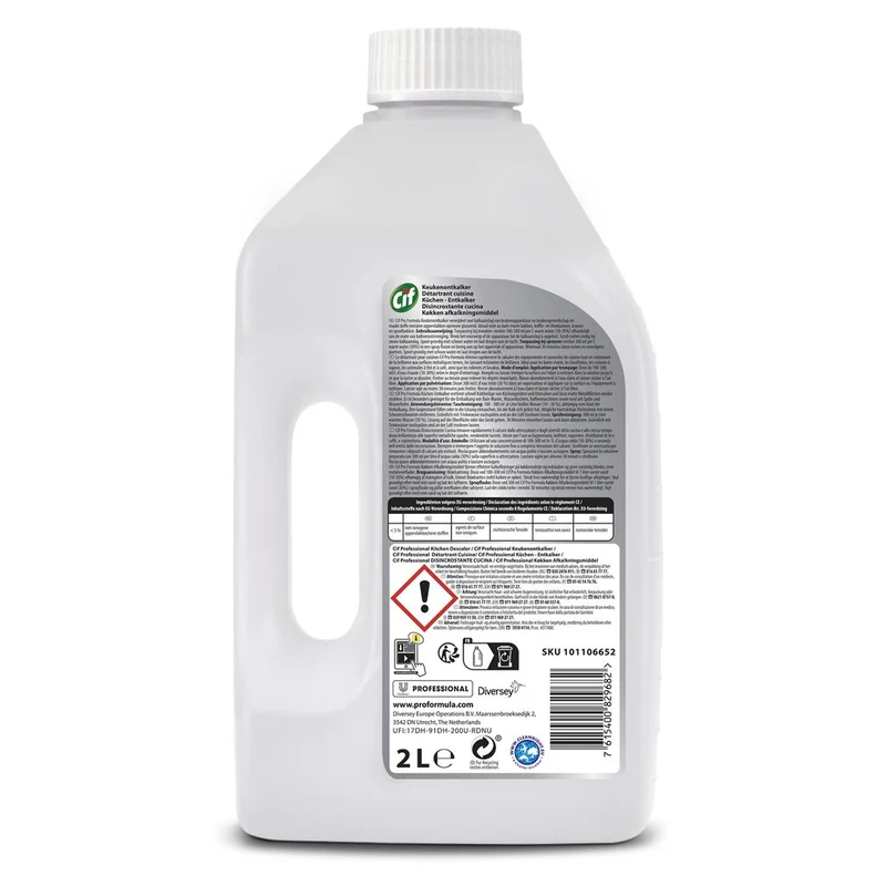 Cif Pro Formula Kalklöser 6x2L Entkalker für effektive Kalkentfernung und strahlende Sauberkeit
