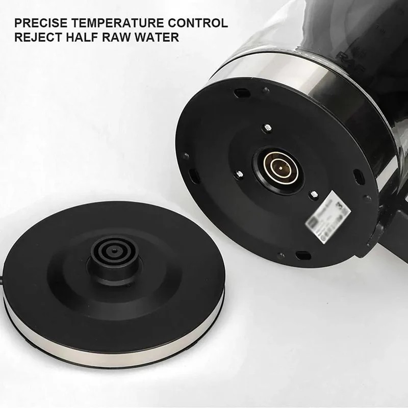 2-in-1 Tee-Set mit Wasserkocher, 3 Liter Kapazität, Glaskocher für Tee & Kaffee, 1500W Abschaltautomatik, Trockengehschutz, LED-Beleuchtung, 360° Basis