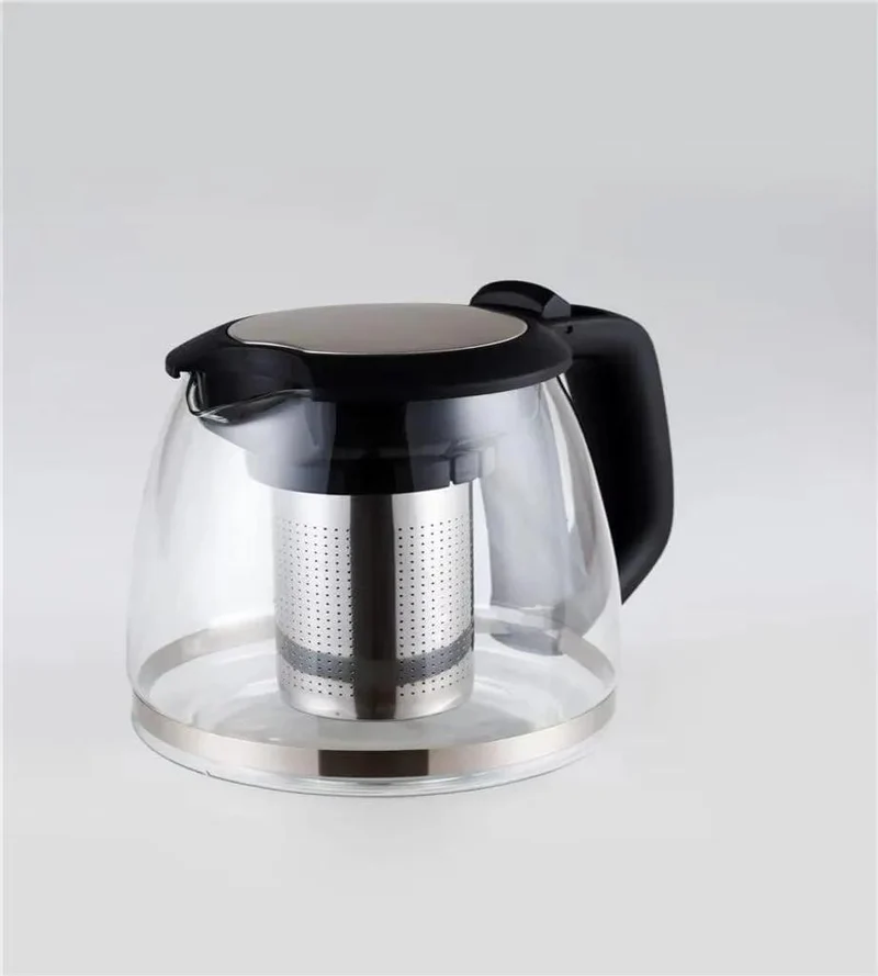 2-in-1 Tee-Set mit Wasserkocher, 3 Liter Kapazität, Glaskocher für Tee & Kaffee, 1500W Abschaltautomatik, Trockengehschutz, LED-Beleuchtung, 360° Basis