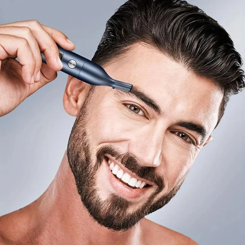 5-in-1 Haarschneider mit Keramikmesser, LCD Barttrimmer, USB-Aufladung, für Haare & Bart, Haartrimmer inkl. Aufsätze für Haustiere, Vatertagsgeschenk