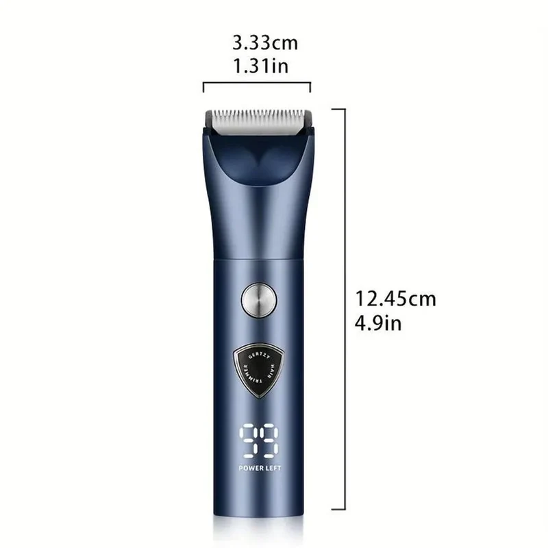 5-in-1 Haarschneider mit Keramikmesser, LCD Barttrimmer, USB-Aufladung, für Haare & Bart, Haartrimmer inkl. Aufsätze für Haustiere, Vatertagsgeschenk