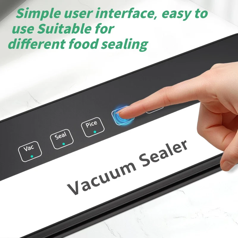 Vakuumiergerät, Professioneller 6-in-1 Vakuumierer für Lebensmittel, Trocken-/Nassmodus, automatische Versiegelung für Fleisch, Obst, Gemüse