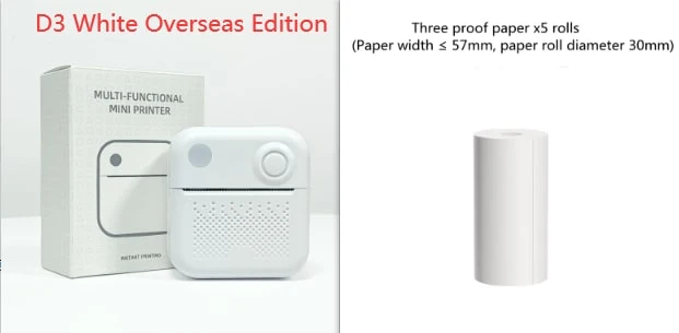Portable Thermal Label Printer with Bluetooth Wireless Connectivity