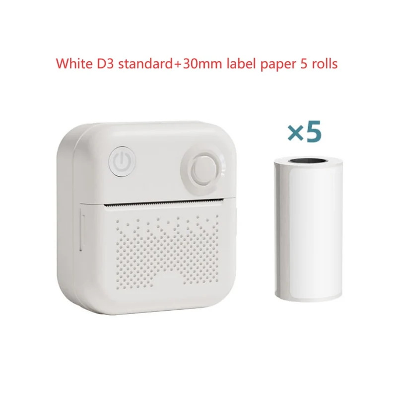 Portable Thermal Label Printer with Bluetooth Wireless Connectivity