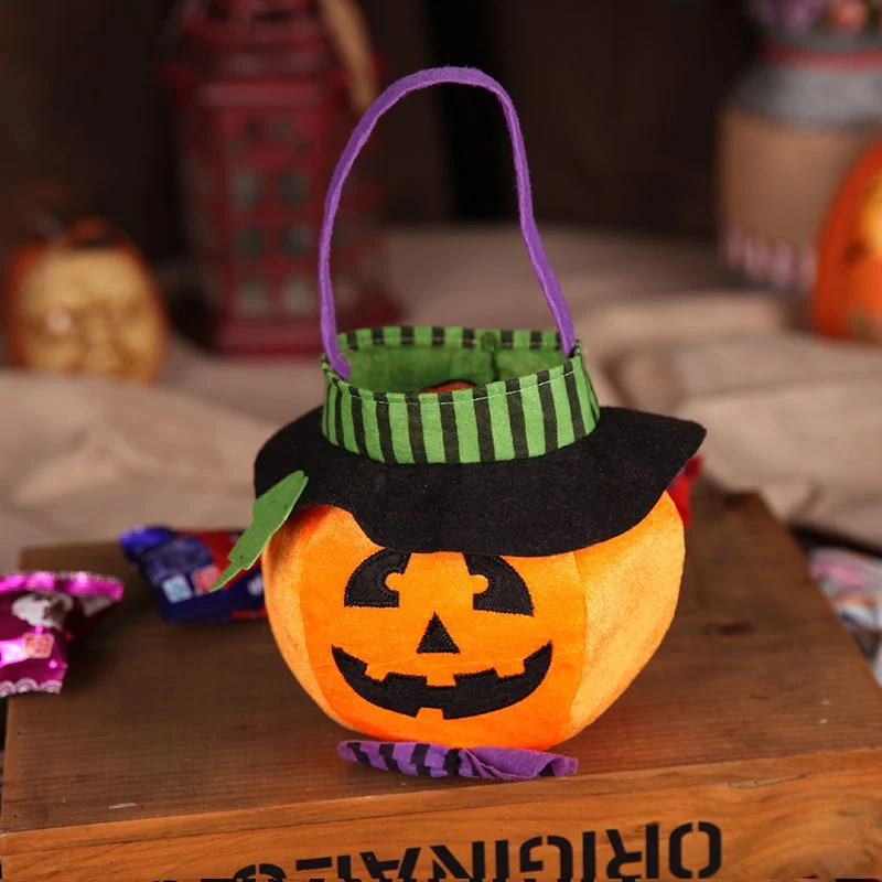 Halloween Candy Bag with Velvet Portable Handbag Design for Kids''' Trick or Treat