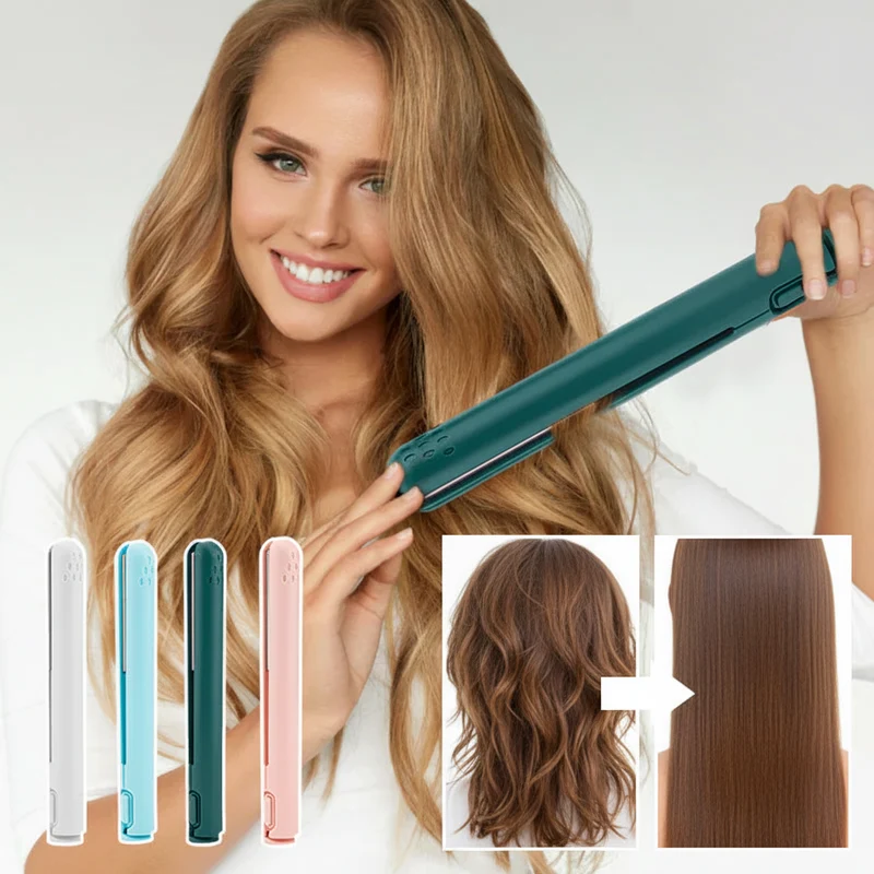 Wireless Hair Straightener for Straightening and Curling