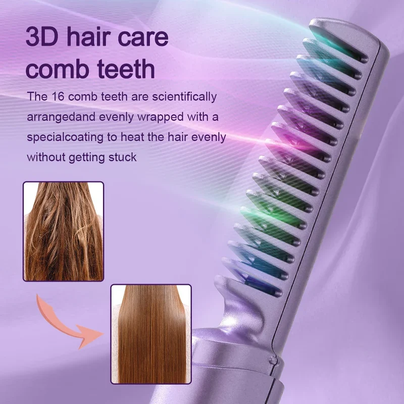 Portable Wireless Hair Straightener for Styling