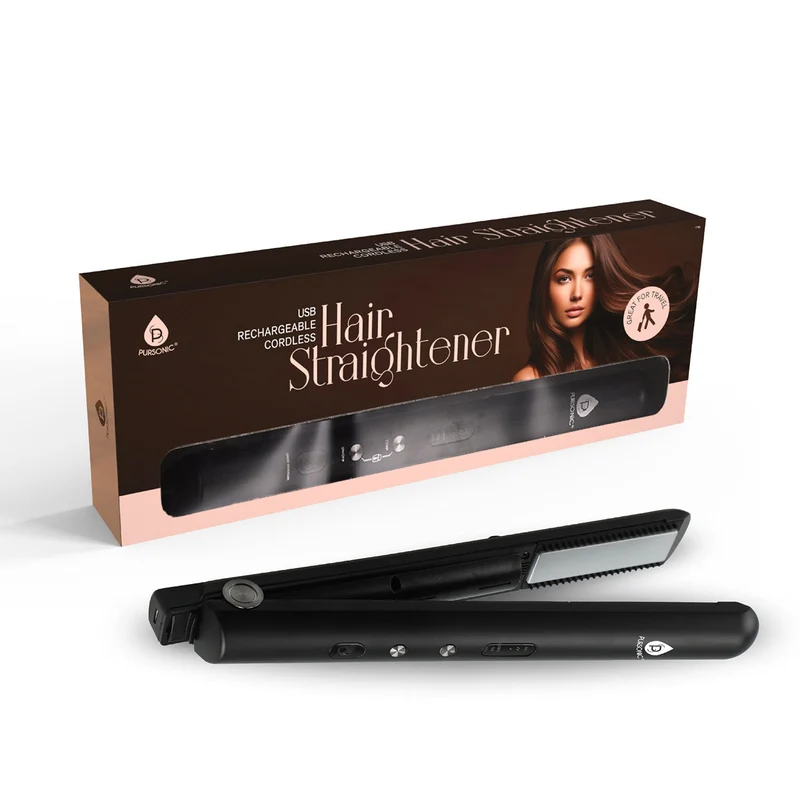Compact Travel Hair Straightener for Styling Touch-Ups
