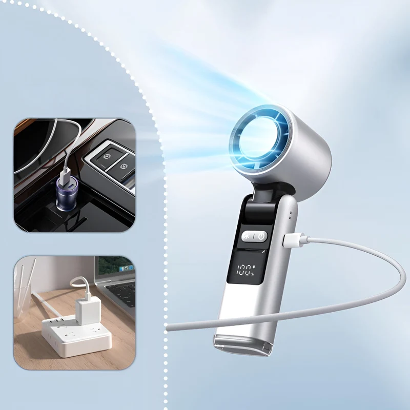 Portable Battery-Powered Handheld Cooling Fan