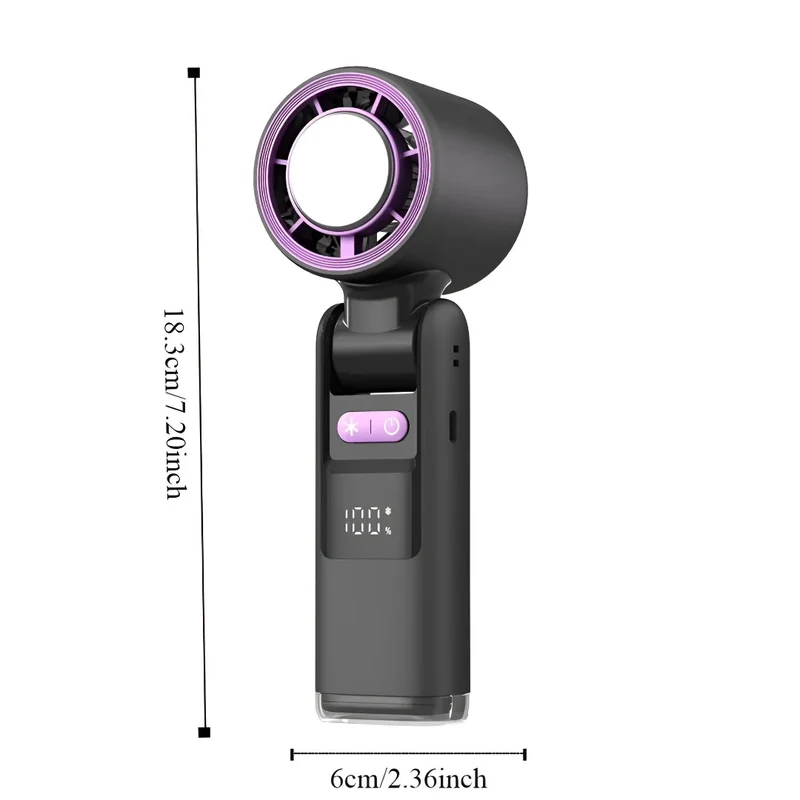 Portable Battery-Powered Handheld Cooling Fan