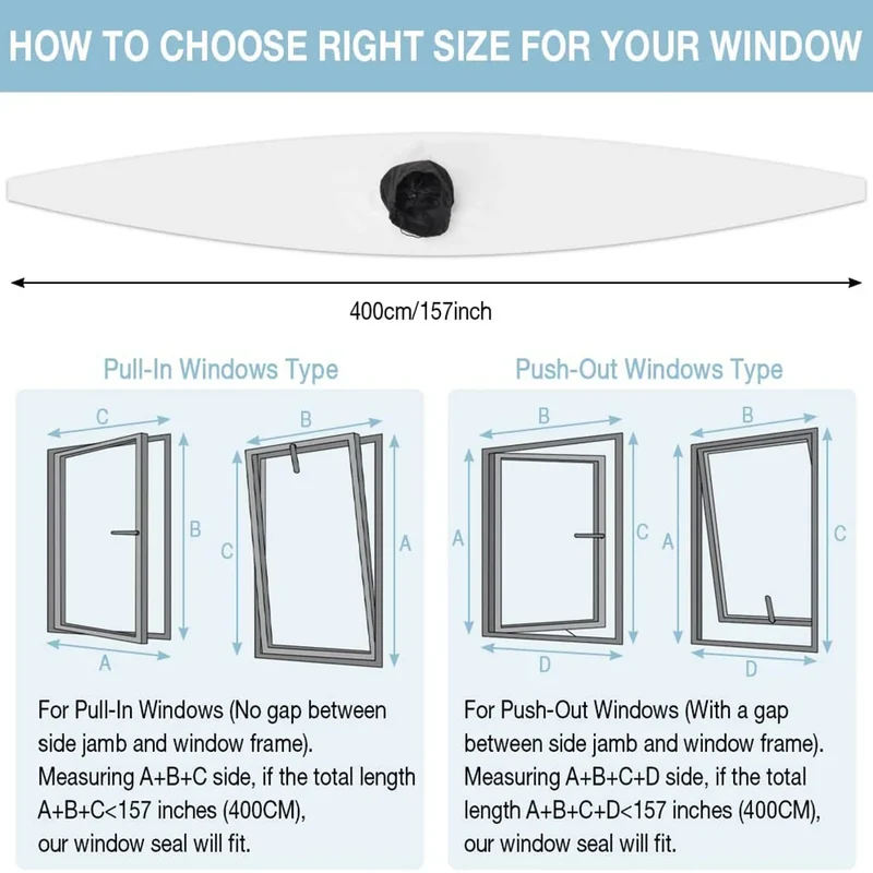 Adjustable Window Seal for Portable Air Conditioner