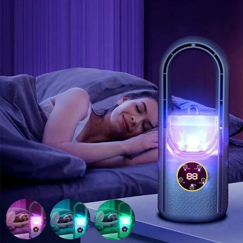 Portable air cooler Quiet compact bladeless cooling system