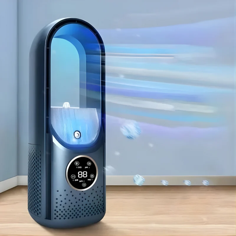 Portable air cooler Quiet compact bladeless cooling system