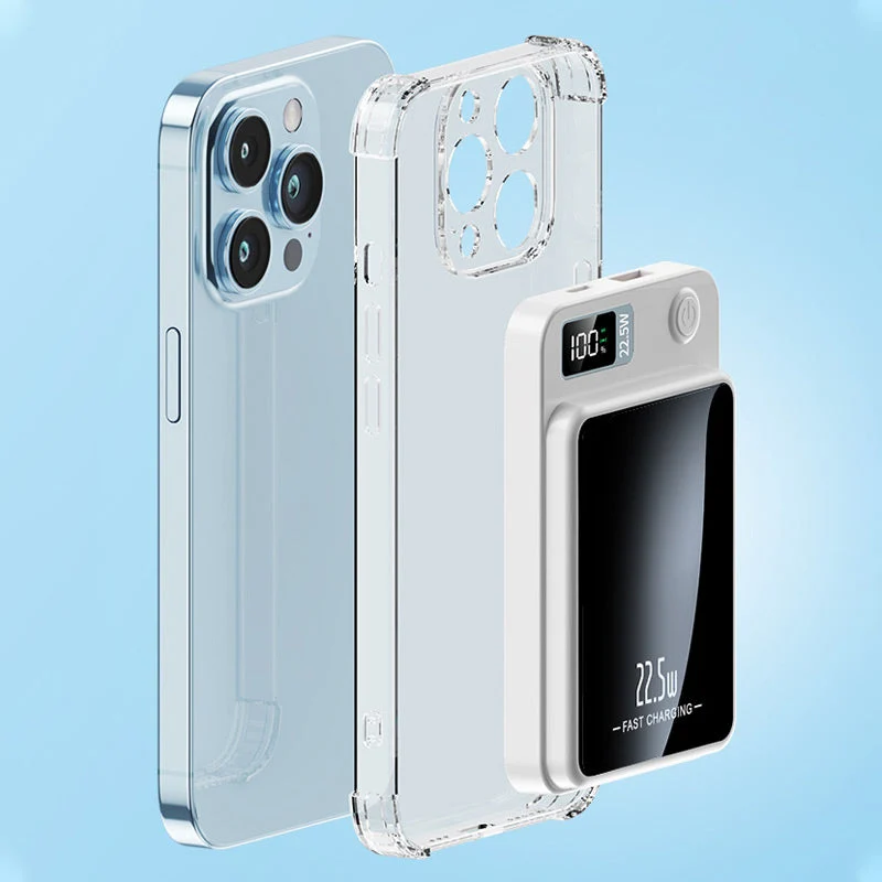 Compact Slim 20000mAh 22.5W Power Bank – Wireless Display