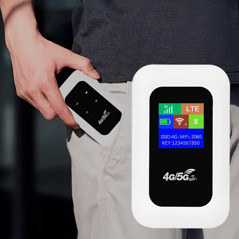 Compact Mobile 5G WiFi Router with Hotspot Function