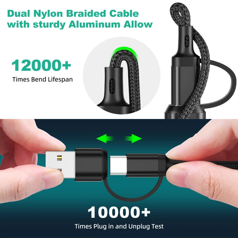 Efficient 3-in-1 Multi-Device Charging Cable