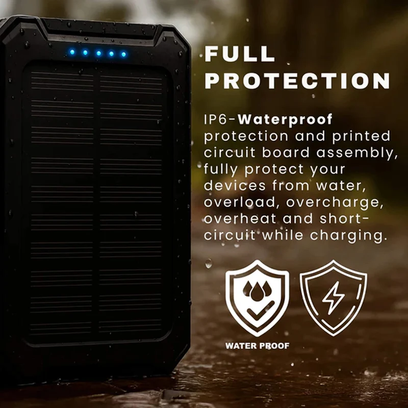 Powerful Solar Power Bank for Outdoors – 20000mAh