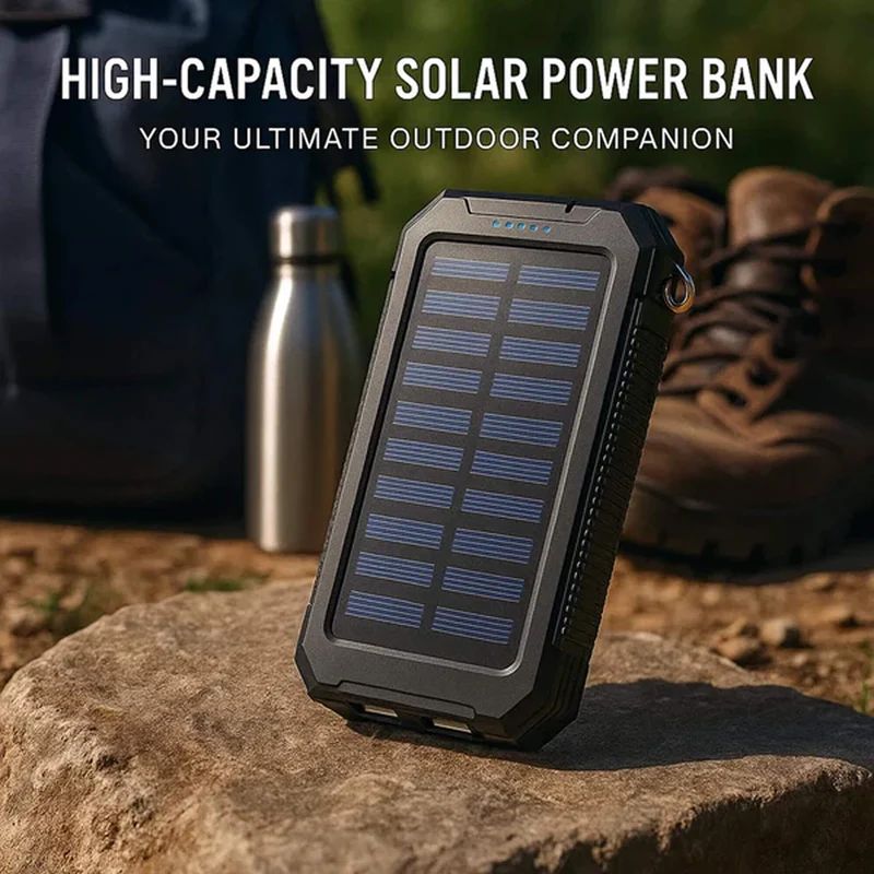 Powerful Solar Power Bank for Outdoors – 20000mAh
