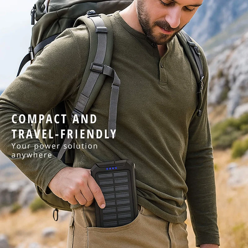 Powerful Solar Power Bank for Outdoors – 20000mAh