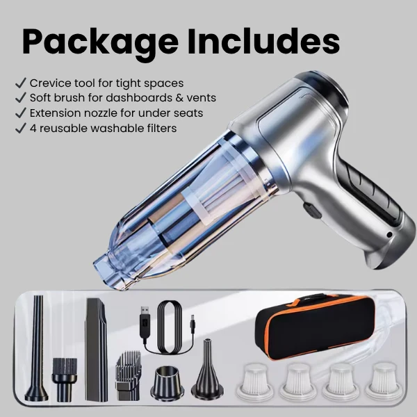 Powerful Wireless Car Vacuum Cleaner