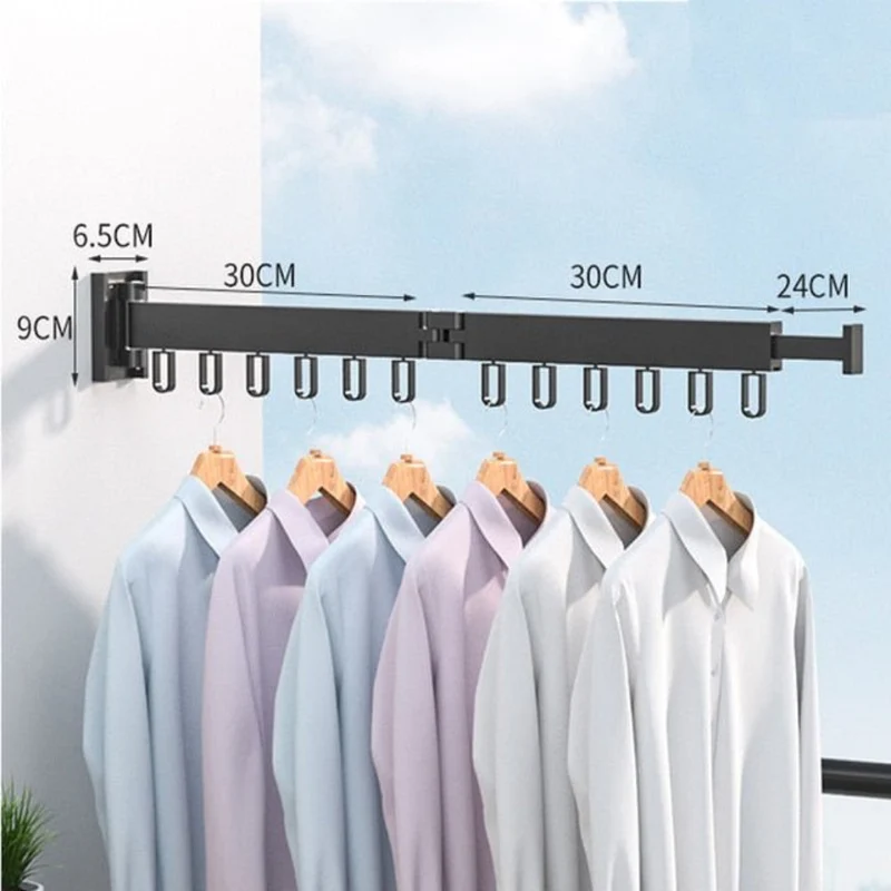 Practical Foldable Wall-Mounted Clothes Dryer