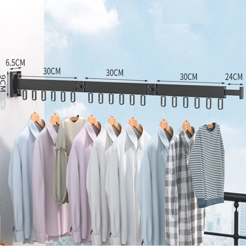 Practical Foldable Wall-Mounted Clothes Dryer