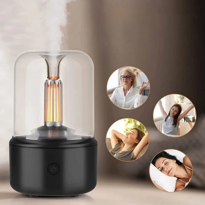 Compact ultrasonic oil humidifier for better sleep and relaxation