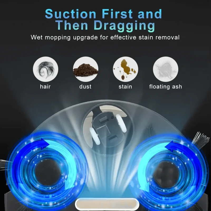 Smart Robot Vacuum Cleaner with Mop Function