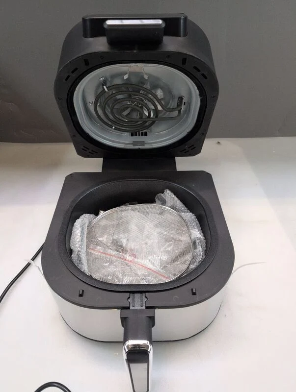 B-Ware GourmetMaxx Heißluft-Fritteuse 5l 2000W Fritteuse Airfryer Grillfunktion Zubehör