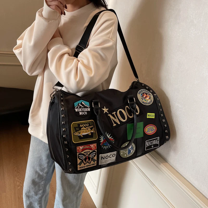Trendige Patchwork Reisetasche Karnz