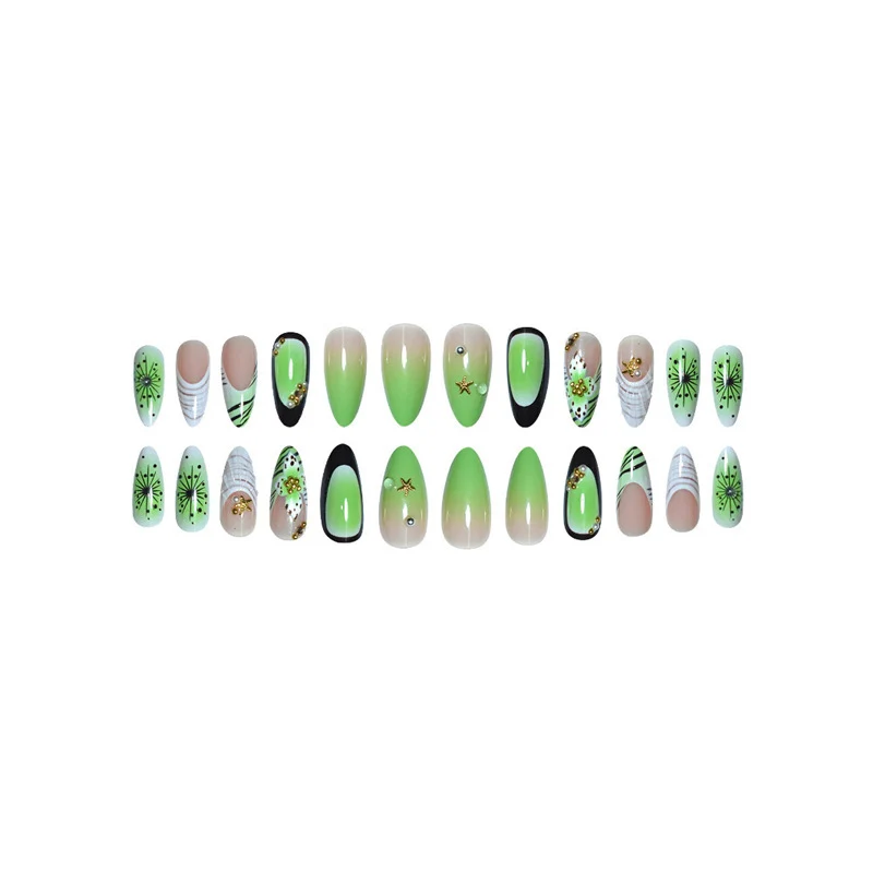 Künstlerische florale Muschel-Design Nagelverstärkungen Karnz
