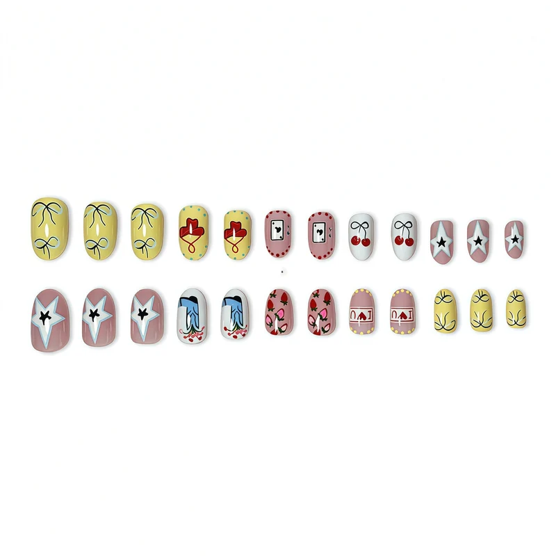 Künstlerisches Florales Nagelkunst Set Karnz