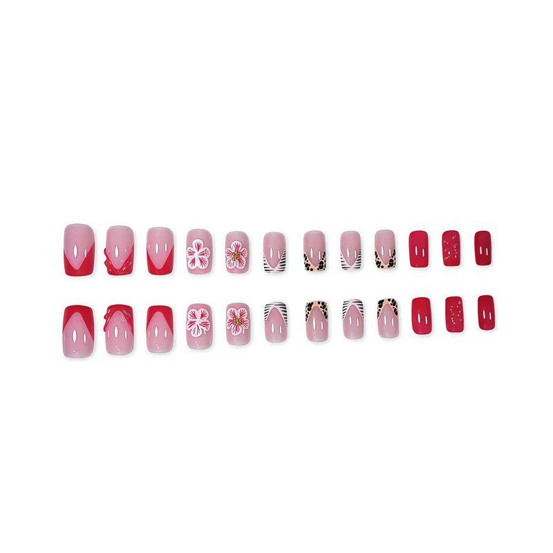 Künstlerische Florale Nagelverlängerungen Karnz