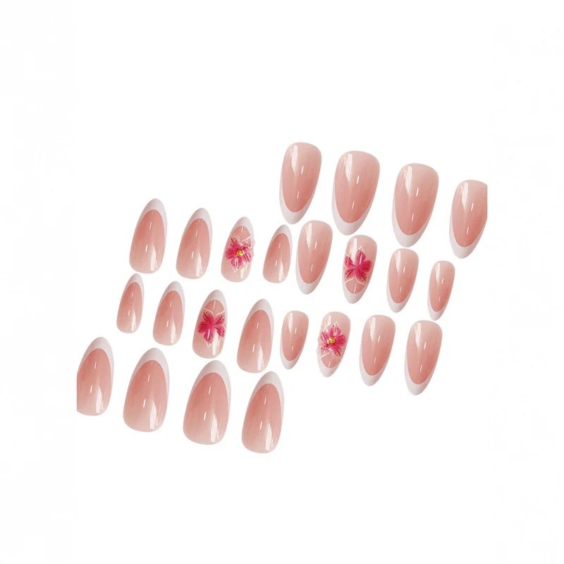 Künstlerische florale Acryl-Nagelverstärkungen Karnz 1789447284