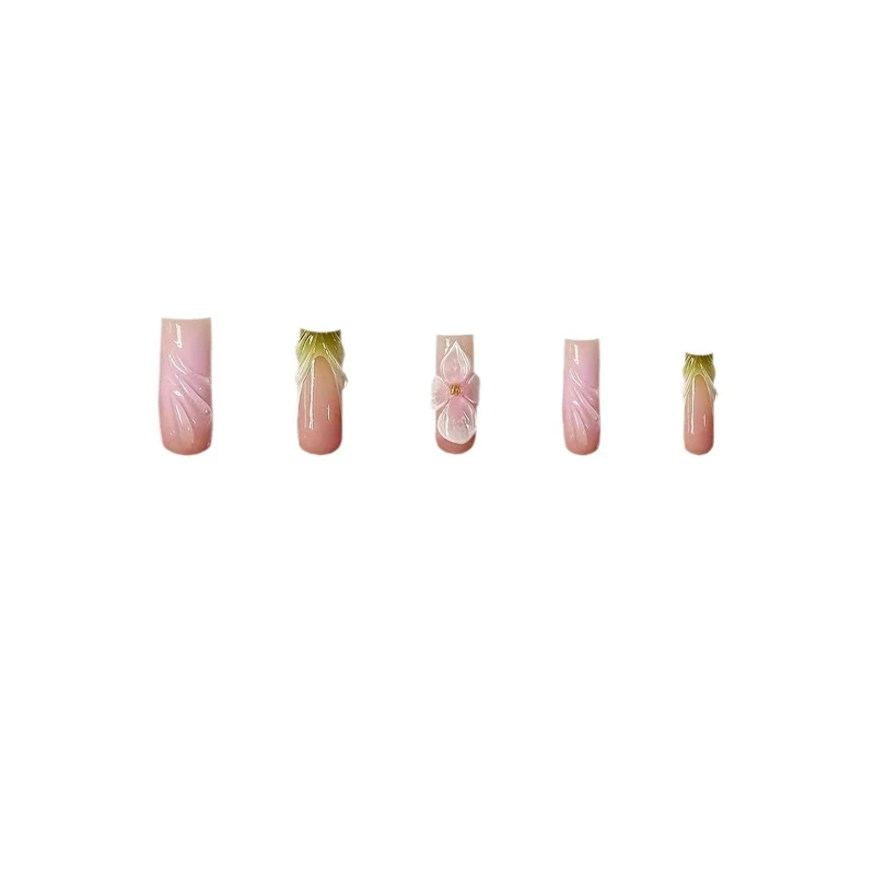 Künstlerisches Floral Acryl Nageldesign Karnz