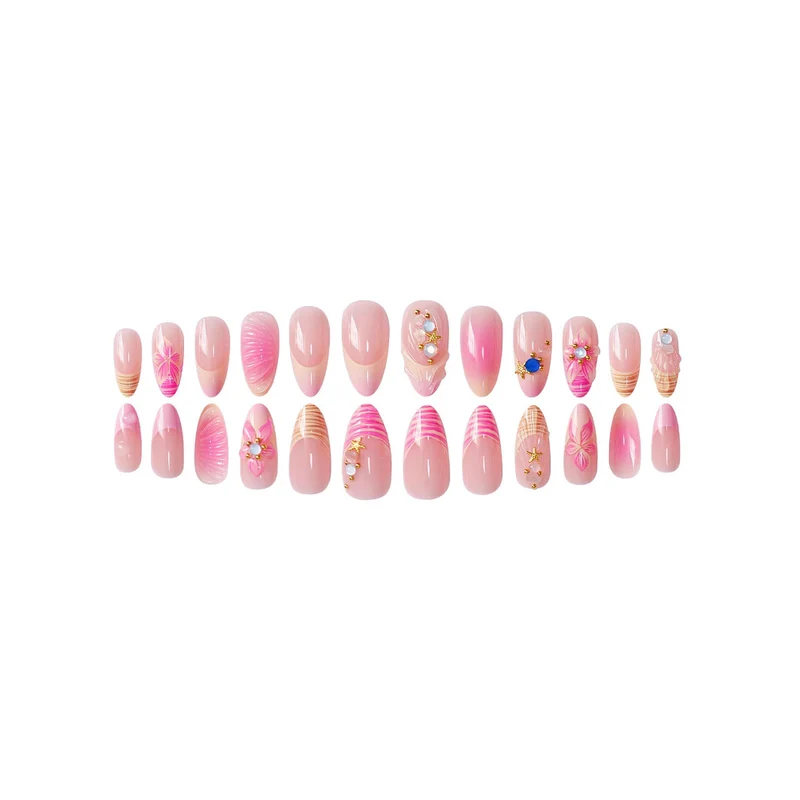Künstlerische Florale 3D Nagelverlängerungen Karnz