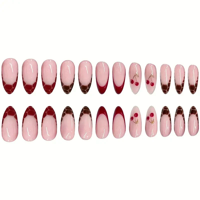 Künstlerisches, dessertinspiriertes Acryl-Nagel-Set Karnz