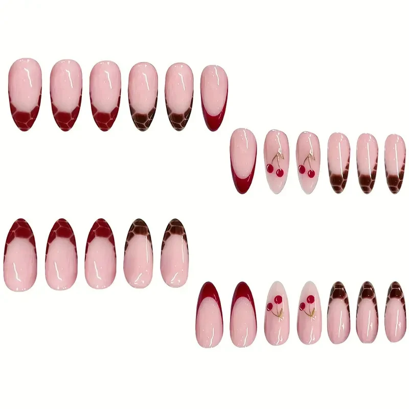Künstlerisches, dessertinspiriertes Acryl-Nagel-Set Karnz