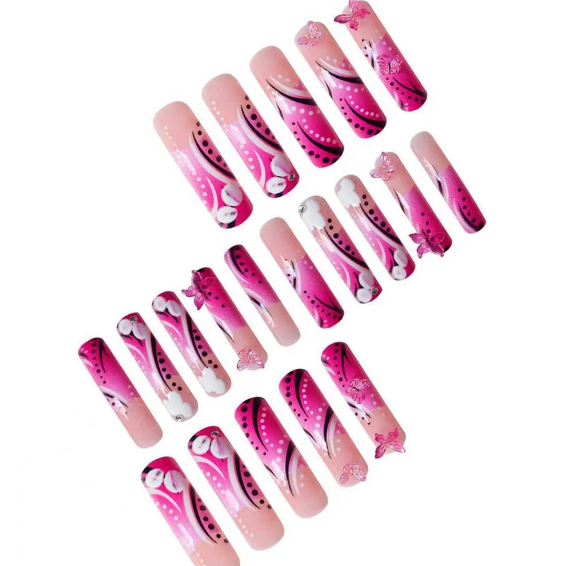 Künstlerische Acryl-Nagelverzierungen Karnz