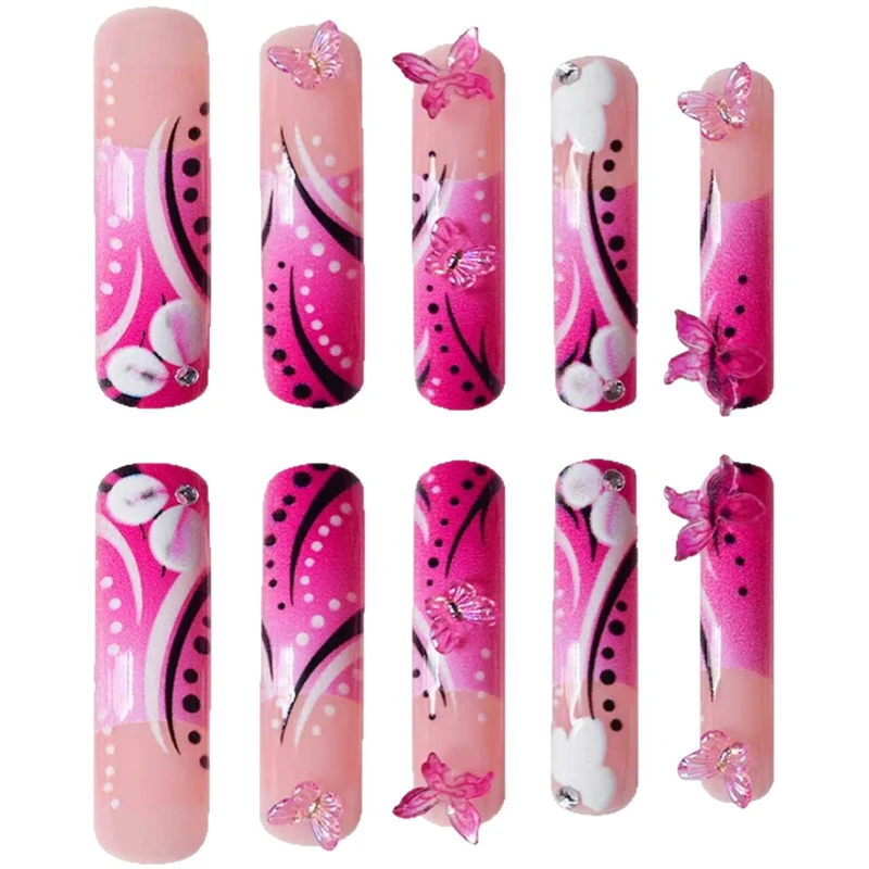 Künstlerische Acryl-Nagelverzierungen Karnz