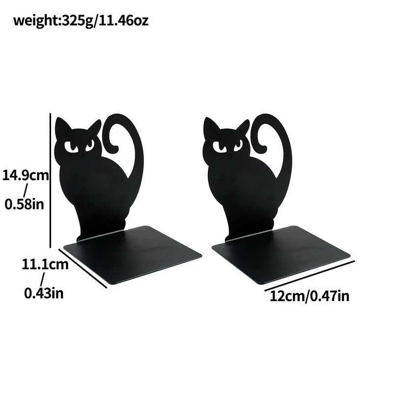 Kat Silhouette dekorative Buchstützen