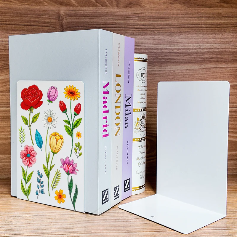 Künstlerische Blumen Design Buchstützen