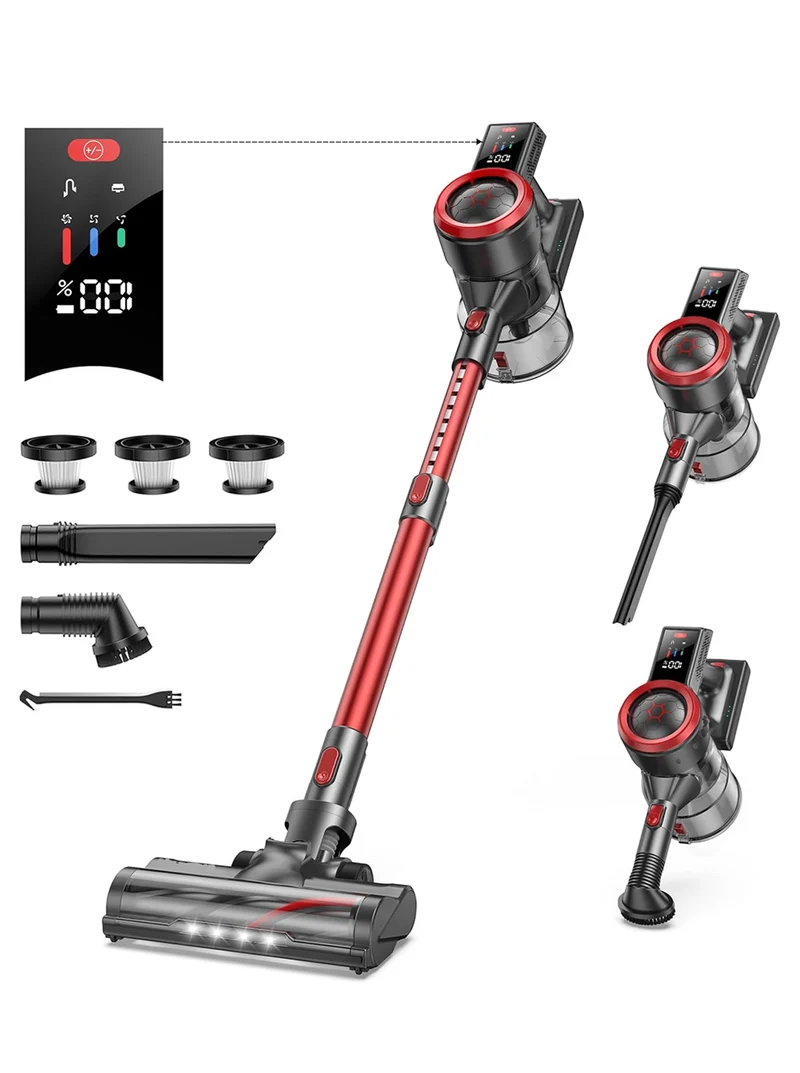 Buture JR700 Red Cordless Vacuum | 500W 45KPA