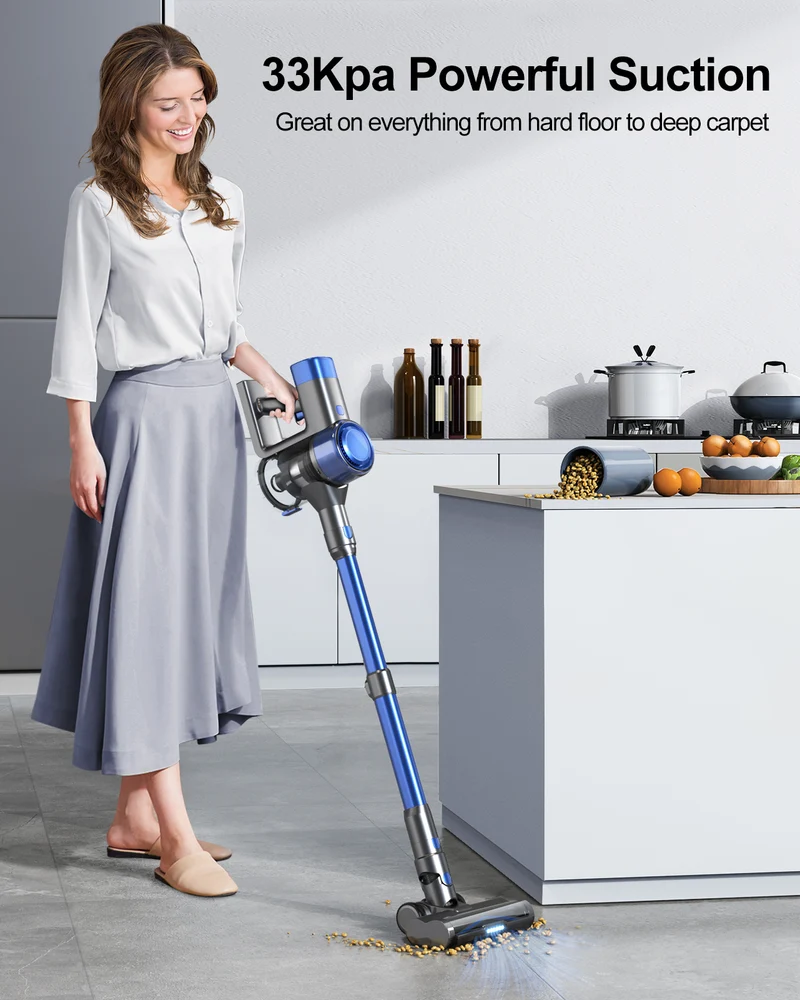 Buture VC50 Blue Cordless Vacuum Cleaner | 450W 33KPA