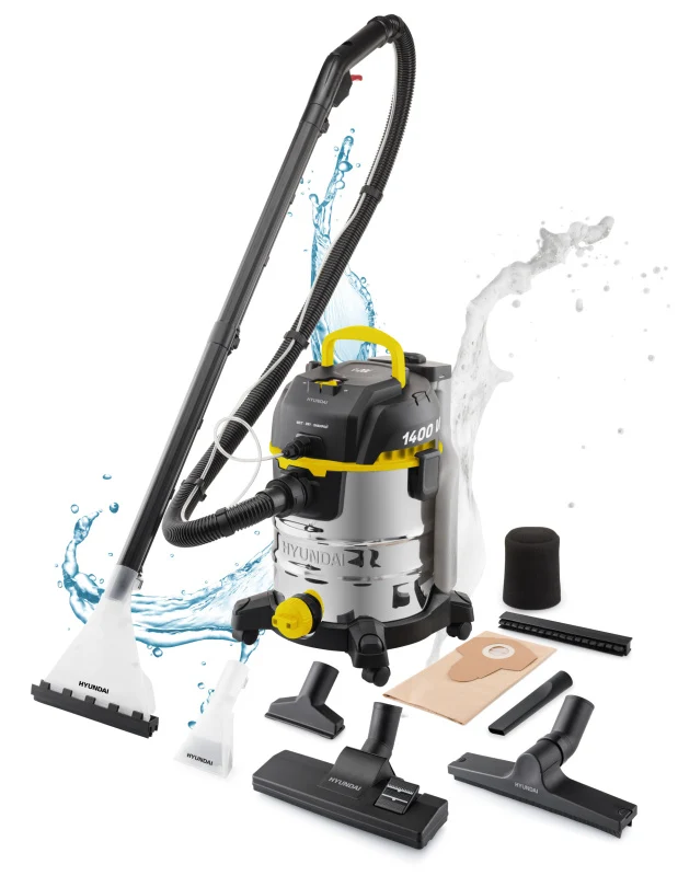 Mehrzweck-Staubsauger Hyundai VC5850 (HYUVC5850) schwarz/gelb/rostfreier stahl