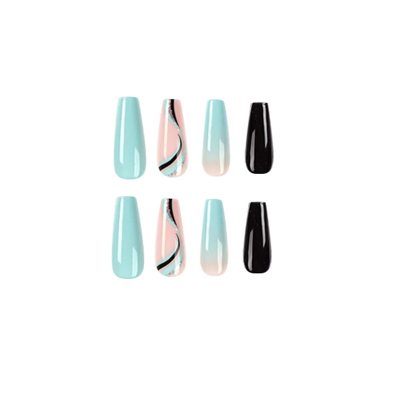 Kunstvolle Gel-Nagelverlängerungen im modernen Design Karnz