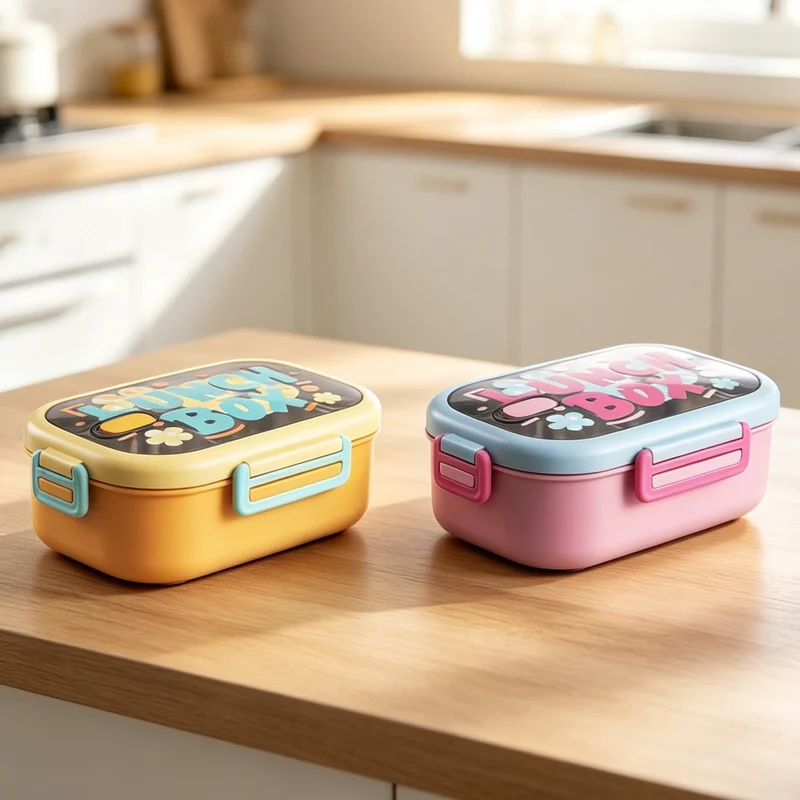 Vielseitige Multifunktions-Lunchbox mit lustigem Design