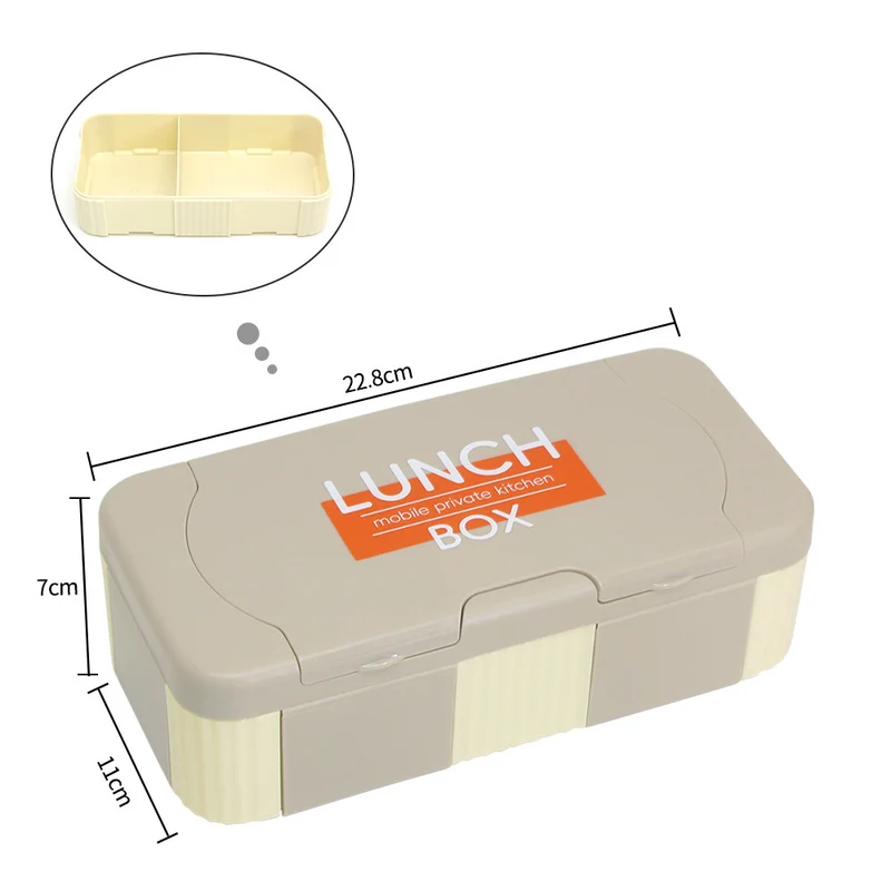 Stilvolle Mehrfach-Sektionen Lunchbox