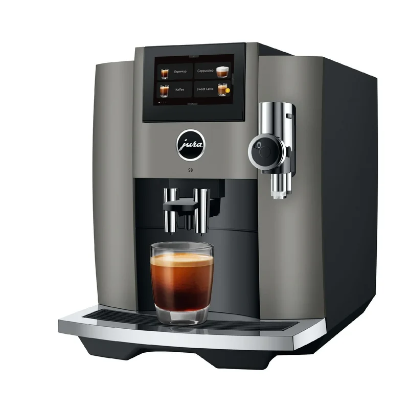 JURA S8 (EB) Kaffeevollautomat – One-Touch, 15 Spezialitäten, TFT-Display