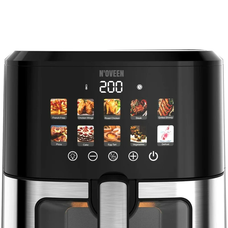 Air Fryer N'oveen AF770 Black Silver 1700 W 6,5 L